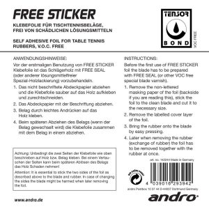 andro® FREE STICKER 1 бр.