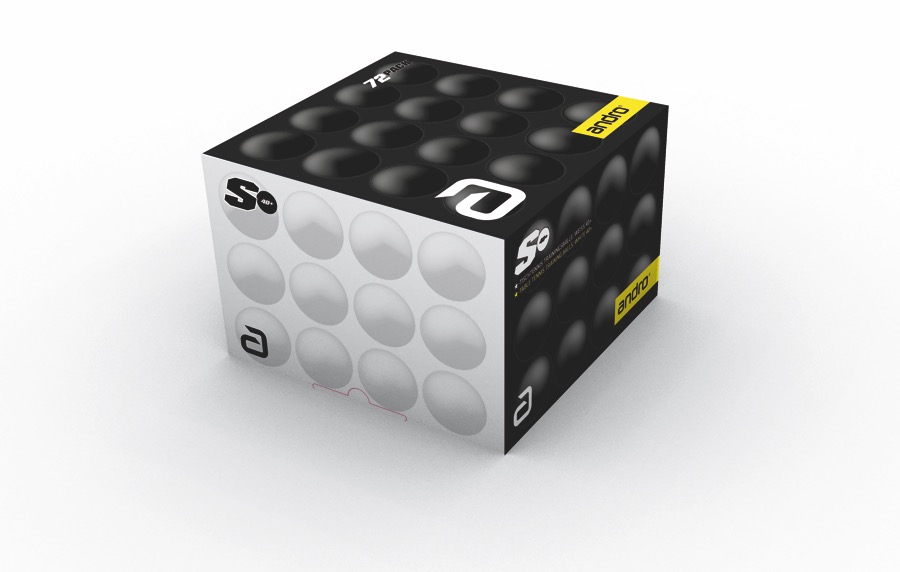 andro® Trainingsball * Poly S 40+ 72 бр. бели