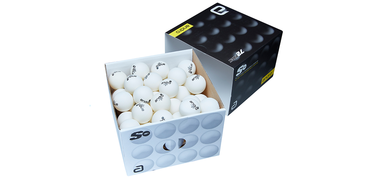 andro® Trainingsball * Poly S 40+ 72 бр. бели