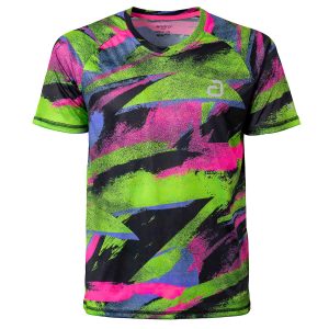 andro T-Shirt Likya зелено/ графити